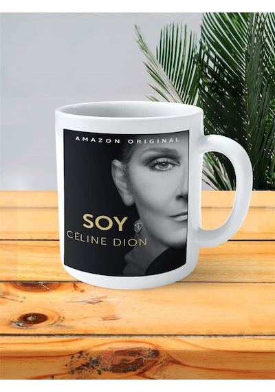 Celine Dion Baskılı Kupa Bardak Kişiye Özel Desen 2 Çok Renkli