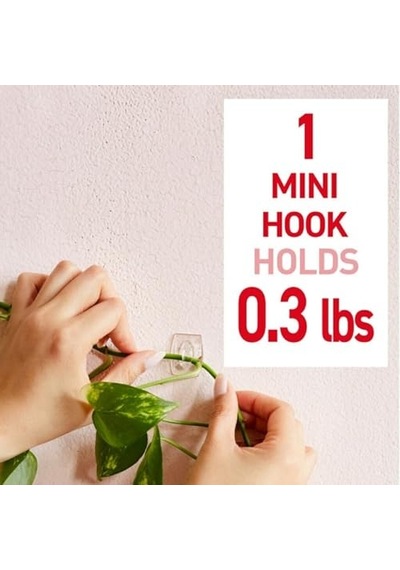Şeffaf Mini Kancalar 6 Kanca, 1 Paket Diğer