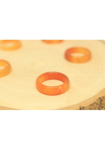 Akik Taşı Yüzük 6mm Kalınlığında (Standart Ölçü) Altın