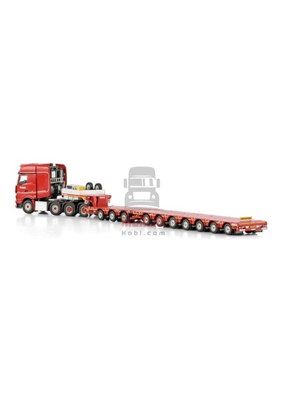 1/50 Nooteboom Red Line Mercedes-benz Actros Mp5 Slt Gıga Space 8x4 Manoovr - 3+7 Axle