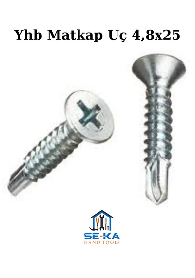 Yhb Matkap Uç 4,8x25 Çinko 200 Adet 4.8 x 25 MM