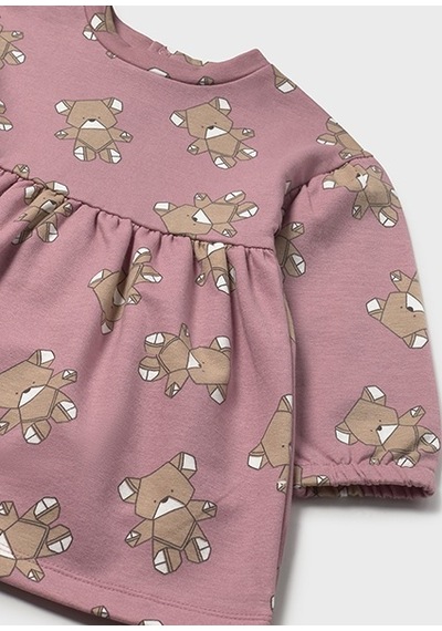 Mayoral Pembe Kız Bebek Desenli Elbise 2916 Pembe