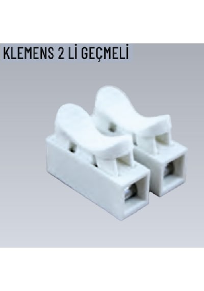 20 Adet İkili Geçmeli Klemens