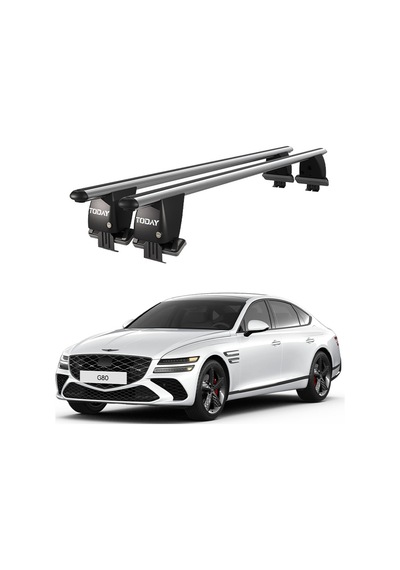 Royal Genesis G80 2017 Ve Sonrası Uyumlu Gri Ara Atkı Port Bagaj Tavan Barı