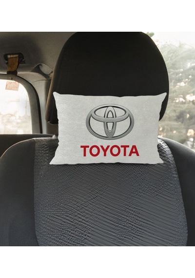 Bk Gift Toyota Tasarımlı Dikdörtgen Araç Koltuk Yastığı-1