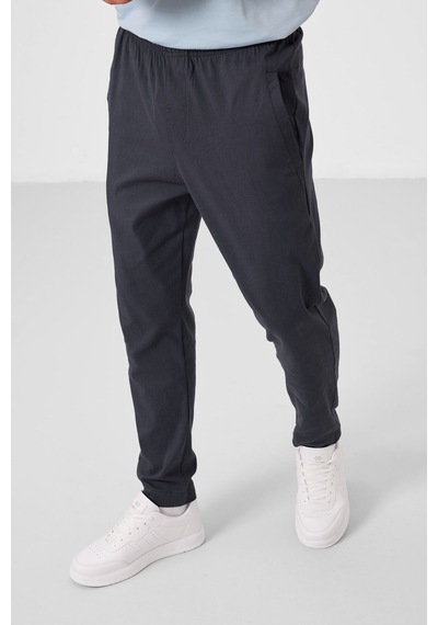 Tommylife Gri Standart Fit Dokuma Hafif Esnek Chino Erkek Pantolon - 82179 Gri