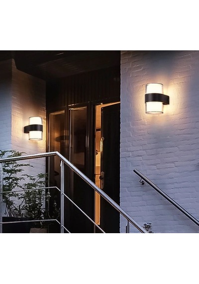 Cata Bora 12w Günışığı 3200 Kelvin Led Aplik Dış Mekan Ip54 Ct-7048 Siyah