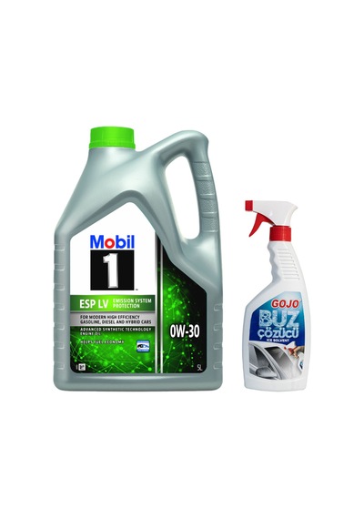Mobil 1 Esp Lv 0W-30 Motor Yağı 5 L + Gojo Cam Buz Çözücü 750 ML