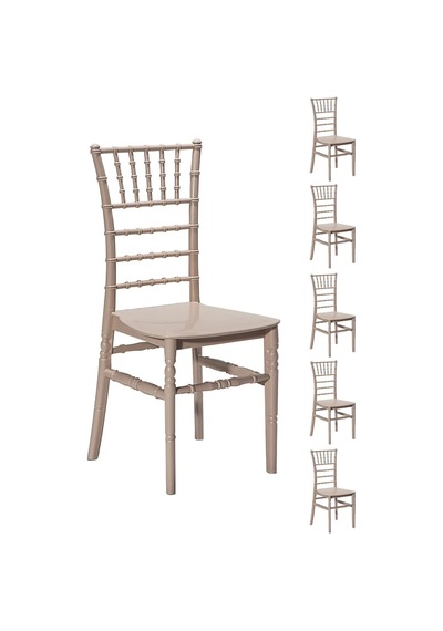 6 Adet Soho Cappucino Sandalye