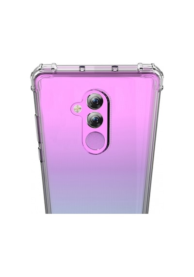 Blogy Mate 20 Lite İle Uyumlu Crystal Fit Kılıf Crystal Clear