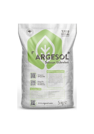 Ayrex Argesol Tarım%100 Doğal Katı Solucan Gübresi 5kg 0,250