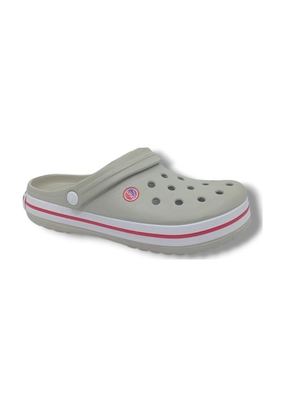 Zerhan Cflex 145 Unisex Bej Kırmızı Beyaz Sabo Terlik Sandalet Bej