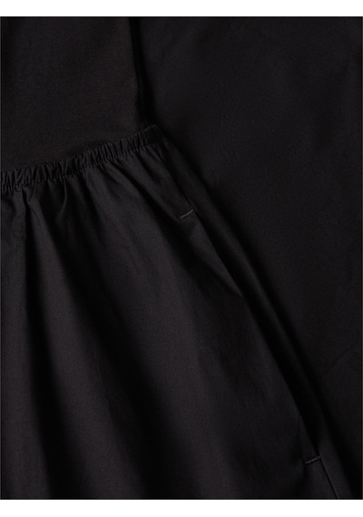 Tommy Hilfiger Gold Button Poplın Mıx Dress Kadın Siyah Elbise - Ww0ww49628