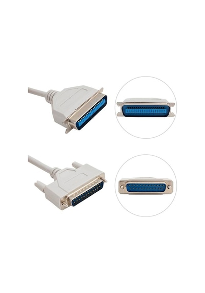 Pm-4940 1.5 Metre Ieee1284 Db25 Erkek - Db25 Dişi Paralel Lpt Yazıcı Kablosu