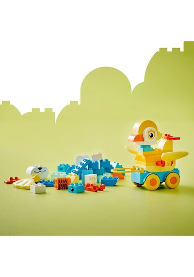 LEGO® DUPLO® Kasabası 3’ü 1 Arada Tekerlekli Hayvanlar 10448 - 2 Yaş ve Üzeri Çocuklar için Eğitici Oyuncak Yapım Seti (58 Parça)