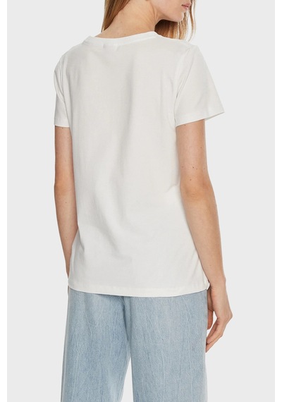 Guess Bayan T Shirt V3bı11 J1314 G011 Beyaz Beyaz