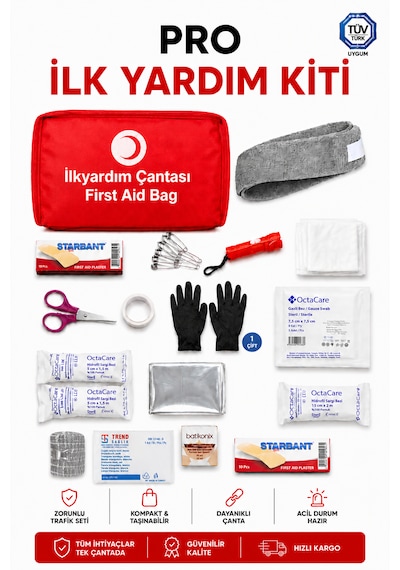 İlk Yardım Pro Kit Kırmızı
