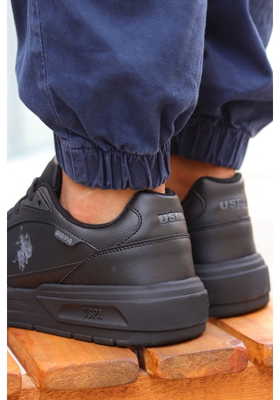 U.s. Polo Assn. Rk Rahat Taban Cilt Erkek Sneaker 867800000753 01 Siyah Siyah