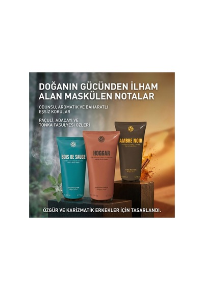 Erkek Saç Ve Vücut Şampuanı 3 Lü Set 200 Ml X3 Odunsu Aromatik Baharatlı Duş Jeli Diğer