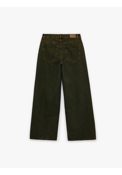 Koton Bol Kalıp Düğmeli Cepli Yıkamalı Geniş Paça Denim Pantolon - Loose Straight Fit Jean Ovd 6sal40148md Ovd Koton Bol Kalıp Düğmeli Cepli Yıkamalı Geniş Paça Denim Pantolon - Loose Straight Fit Jean Ovd 6sal40148md Ovd