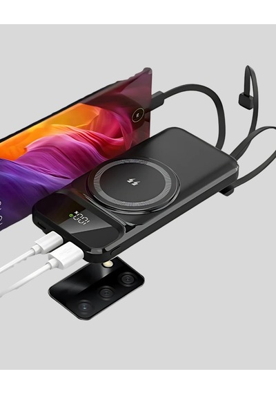 Hubrendy Tekno 15w Kablosuz Şarj Özellikli 10000 Mah Powerbank Type-c Hızlı Şarj Diğer