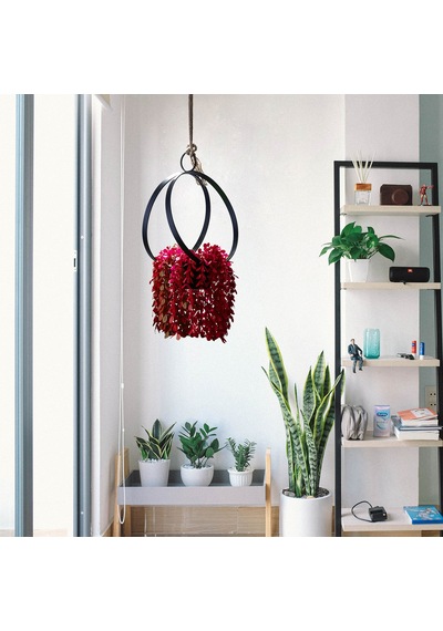 Bundera Flower Tavana Asılan Ferforje Çiçeklik Saksılık Askısı
