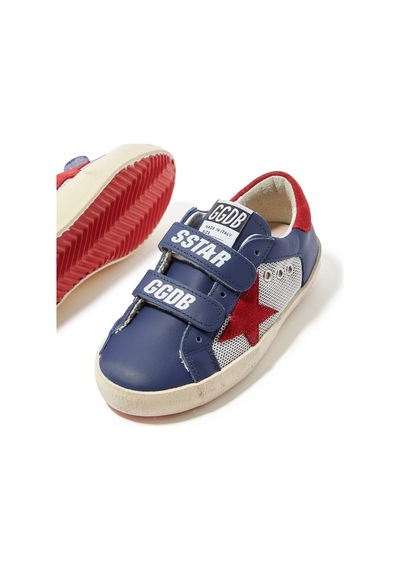 Golden Goose Çocuk Eski Okul Deri Spor Ayakkabıları Mavi