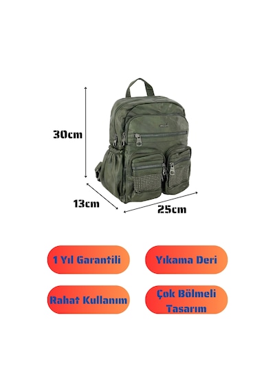 Louisiana Polo Bolsas Kadın Sırt Çanta Yeşil 1026 Yeşil