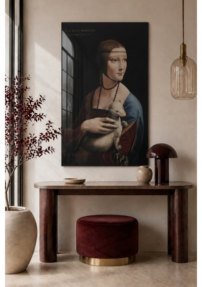 Leonardo Da Vinci Lady With An Ermine Cam Tablo