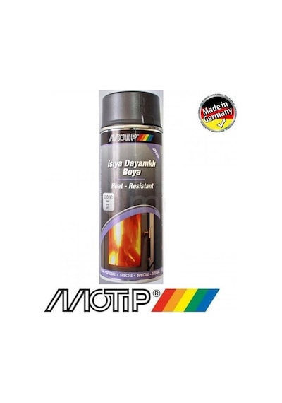 Motip 690 C Isıya Dayanıklı Gümüş Boya 400 Ml. Made İn Germany