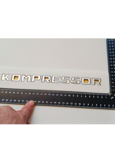 B150 Uyumlu Kompressor Krom Bagaj Yazısı 3m 3d Abs