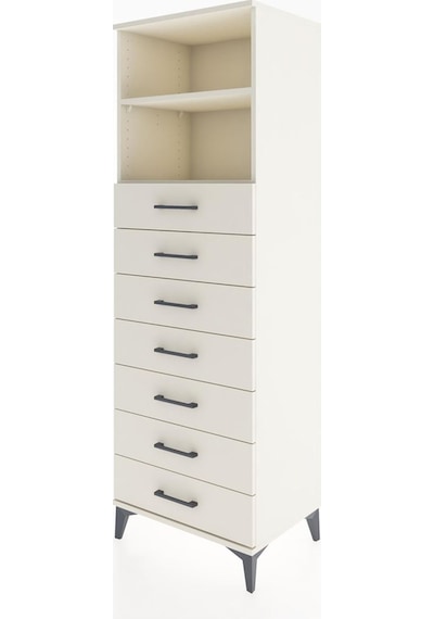 Hyperion Dolap 2 Raflı 7 Çekmeceli 60x44x182 Aytaşı-aytaşı Aytaşı