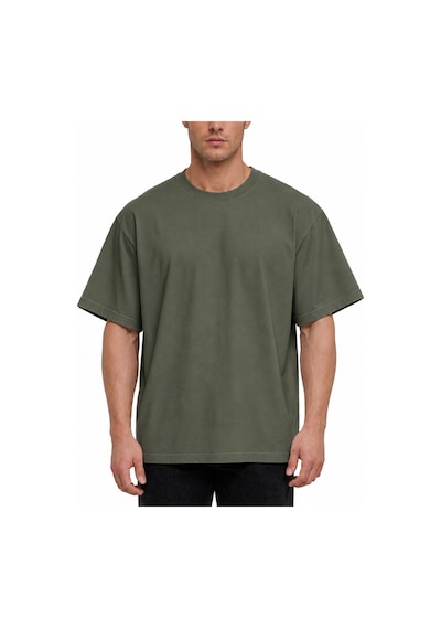 Ranud Erkek Oversize Fit Tişört,%100 Pamuk, Yumuşak Fırçalı Kumaş, Oeko-tex Sertifikalı Haki Ranud Erkek Oversize Fit Tişört,%100 Pamuk, Yumuşak Fırçalı Kumaş, Oeko-tex Sertifikalı Haki