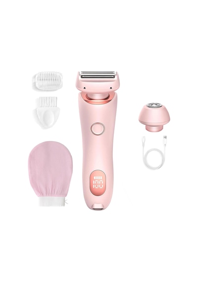 Boulina Kadın Tıraş Makinesi Led Ekranlı Kadınlar İçin Bikini Düzeltici, Koltuk Altları, Bacaklar Ve Bikini Bölgesi İçin Su Geçirmez Islak Ve Kuru Tıraş Makinesi Pembe Boulina Kadın Tıraş Makinesi Led Ekranlı Kadınlar İçin Bikini Düzeltici, Koltuk Altları, Bacaklar Ve Bikini Bölgesi İçin Su Geçirmez Islak Ve Kuru Tıraş Makinesi Pembe