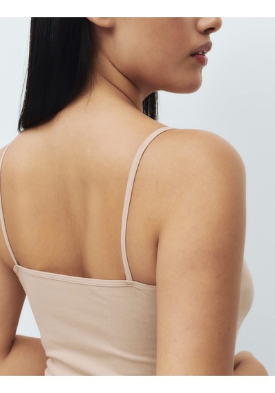Marks & Spencer 3’lü Pamuk Karışımlı Askılı Atlet Seti T32004532X Bej