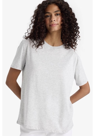 Defacto Regular Fit Gri Kadın T-shirt W9584az/gr93 Gri