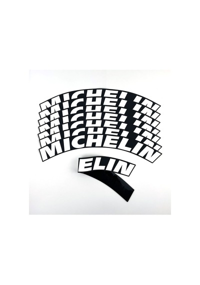 3d Lastik Yazısı Michelin 2.5 Cm 4 Adet+ Yapıştırıcı Oto Lastik Sticker
