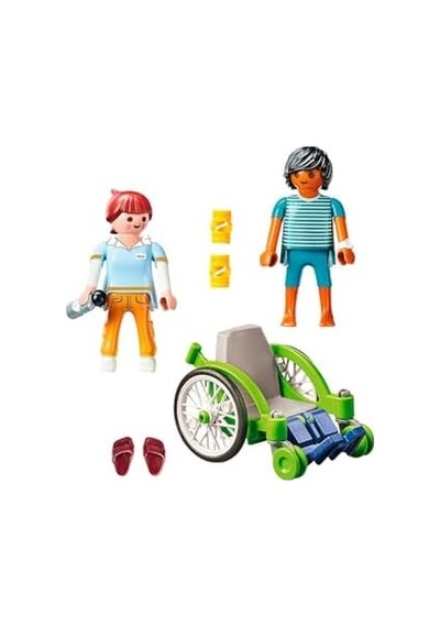 Playmobil City Life 70193 Tekerlekli Sandalyedeki Hasta, Yaşlar 4 Ve Üzeri