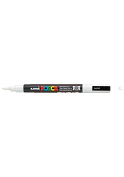 Markör Boyama Posca Su Bazlı Poster 0.9-1.3 Mm Beyaz Pc-3m