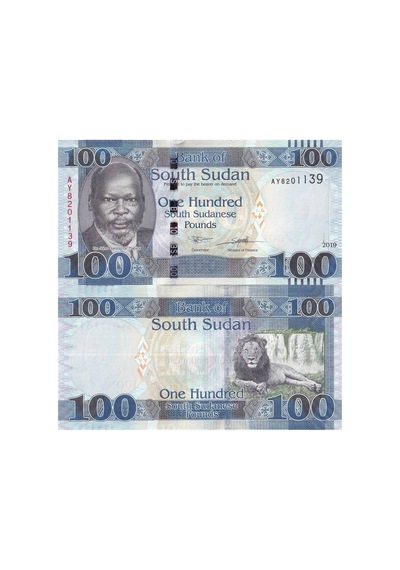 Güney Sudan 2019 Yılı 100 Pound Yabancı Kağıt Para Çil Unc Koleksiyon Para