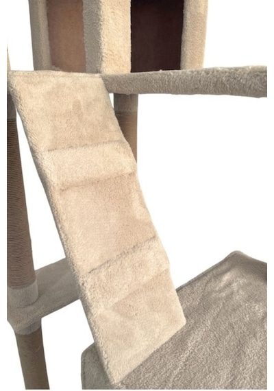 Missidea Cat City Yeni Rezidans Kedi Oyun Evi Ve Tırmalama Bej
