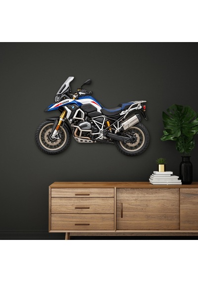 Macera Motosikleti Yan Görünüm - Metal Tablo - Dec0224 60 X 42 Cm Çok Renkli