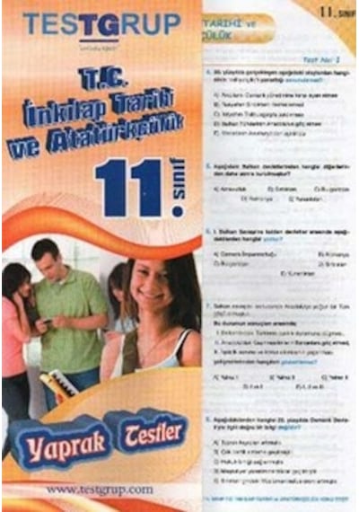 11.Sınıf T.C Inkilap Tarihi Yaprak Test Testgrup