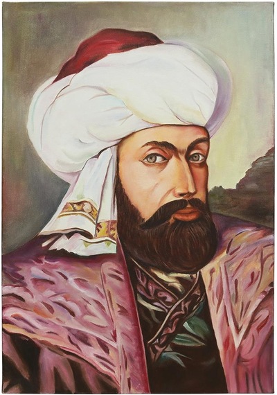 E38 El İşçiliği Ertuğrul Gazi Yağı Boya Resim 73 50 Cm - 6131