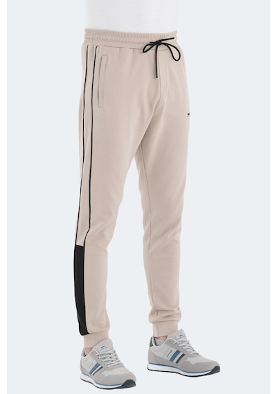 Slazenger Valary 2 Li Set Erkek Eşofman Altı Bej - Koyu Gri