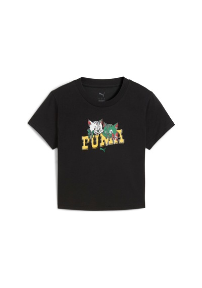 Puma Graphıc Kıtten Baby Kadın Tişört 633290 01 Siyah