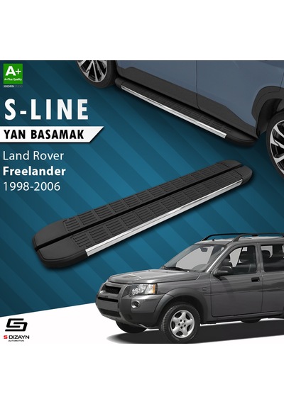 S-dizayn Land Rover Freelander S-line Krom Yan Basamak 163 Cm 1998-2006 A+ Kalite