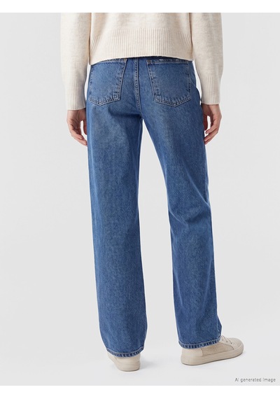 Lcw Jeans İndigo Straight Fit Kadın Jean Pantolon