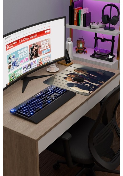 Elite V5 48x40 Xl Gaming Kauçuk Kaymaz Taban Mouse Pad Fare Altlığı