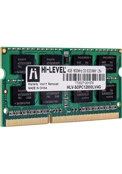 Hı Level 4gb Ddr3 1600mhz Notebook Ram Value Hlv Sopc12800lv/4g 1